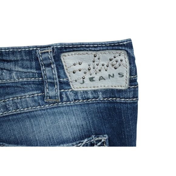 Silver Jeans Co. Twisted Bootcut Distressed Denim Jeans Women’s Size 12 / L33 - Picture 8 of 8